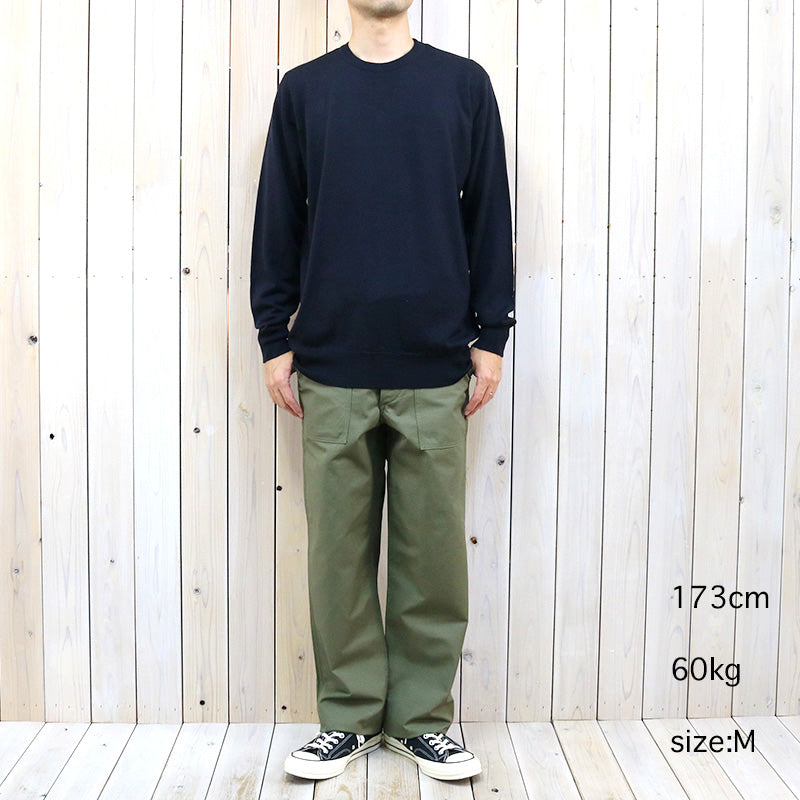 JOHN SMEDLEY A4543長袖クルーネックMIDNIGHT sizeM-