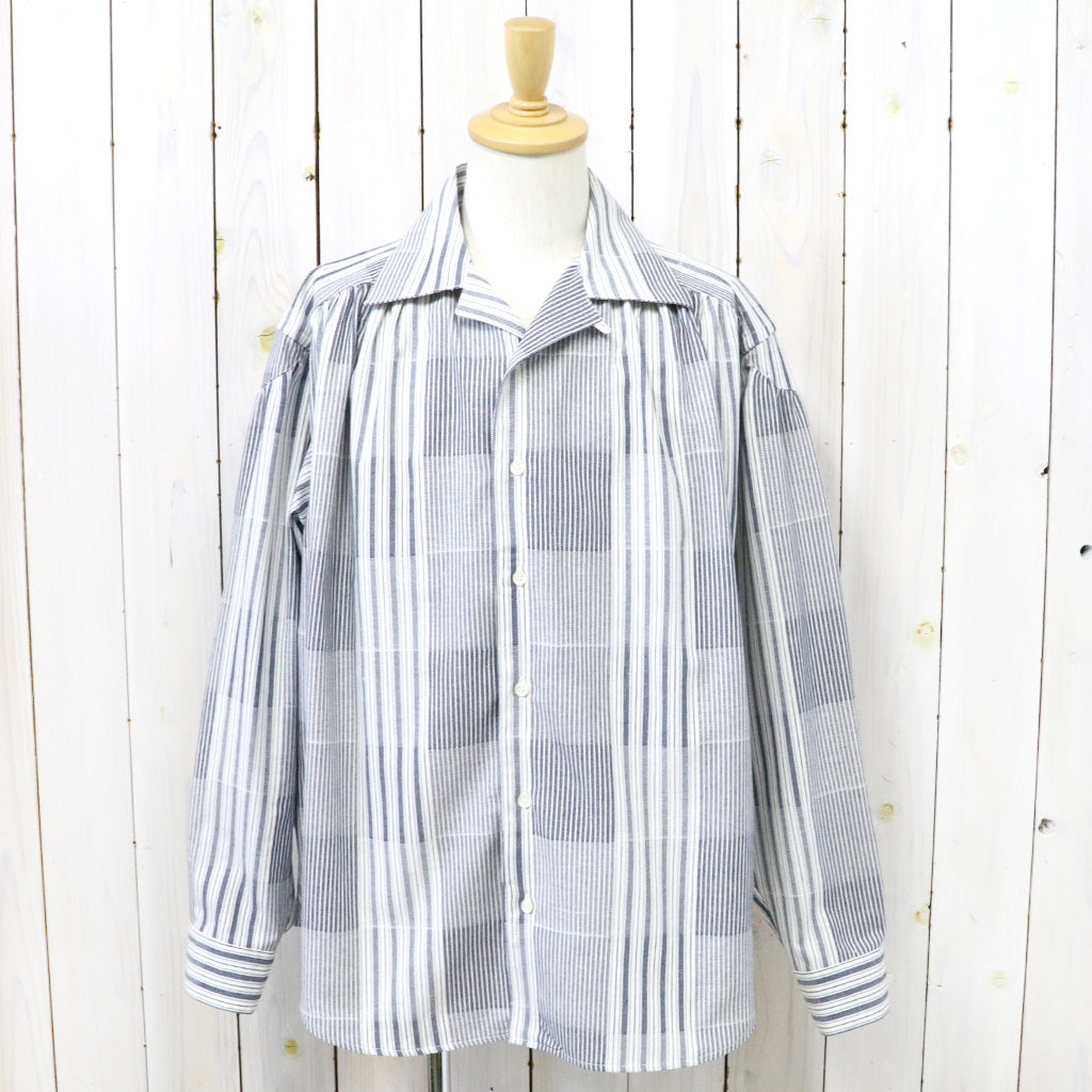 ナチュラ 23SS AiE ZPC SHIRT DOBBY STRIPE シャツ M