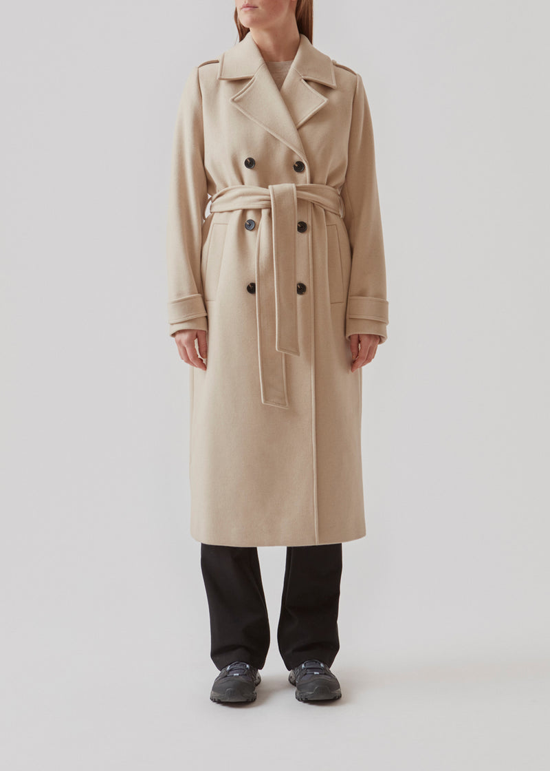 Køb ShayMD coat - Beige uldfrakke – DK