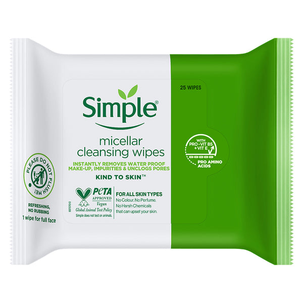 Simple Skincare Kind to Skin Micellar Cleansing Wipes