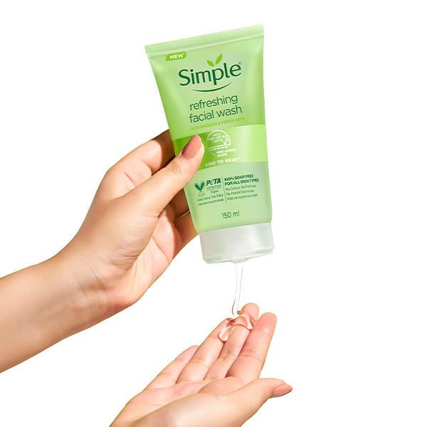 Simple Skincare  Refreshing Face Wash with Pro-Vit B5 + Vit E