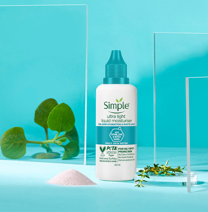 Simple Skincare Ultra-Light Liquid Moisturiser with Thyme & Witch Hazel