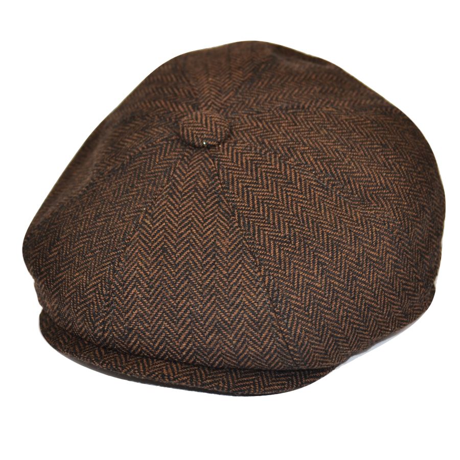 G&H Herringbone Newsboy Cap – Maz London Official