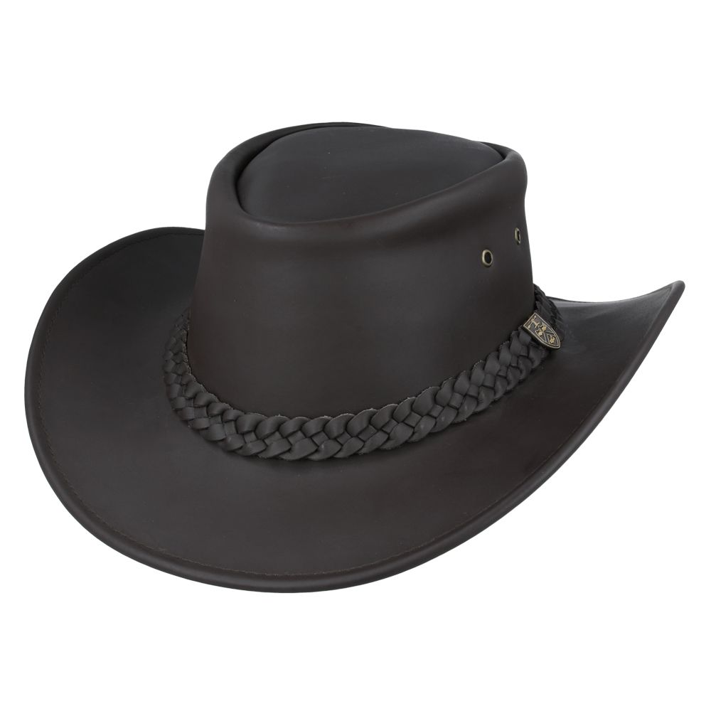Gladwin Bond Australian Style Buffalo Leather Cowboy Hat – Maz London ...