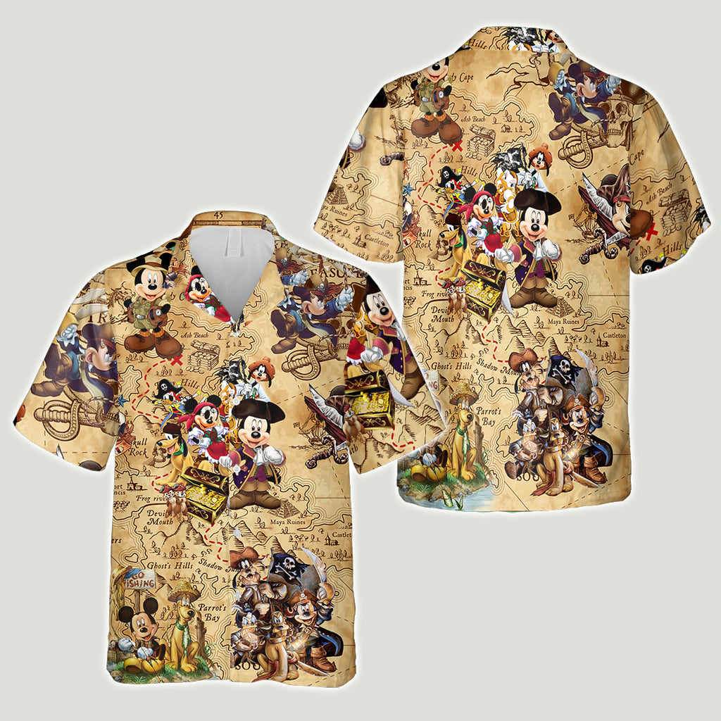 Pirate Mouse Hawaiian Shirt 0523