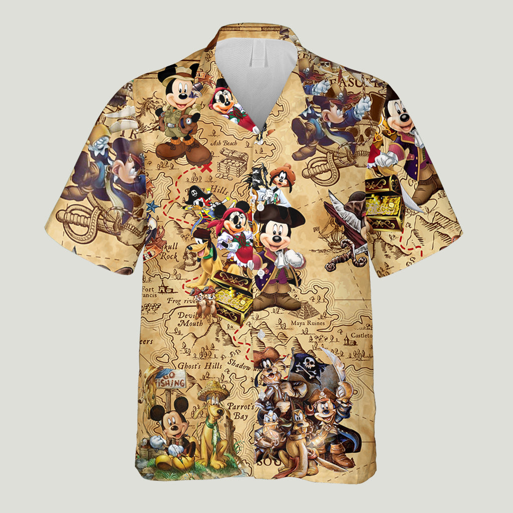 Pirate Mouse Hawaiian Shirt 0523