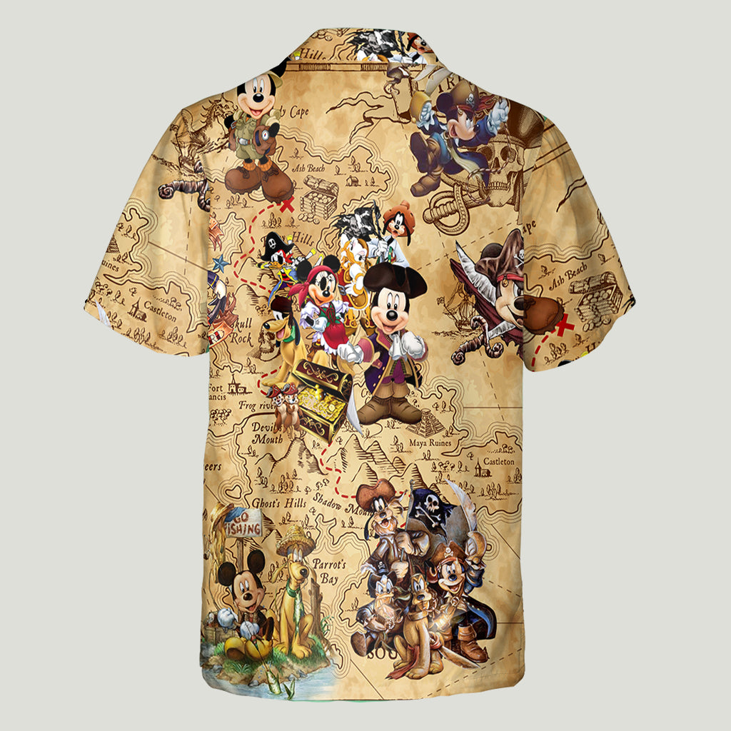 Pirate Mouse Hawaiian Shirt 0523