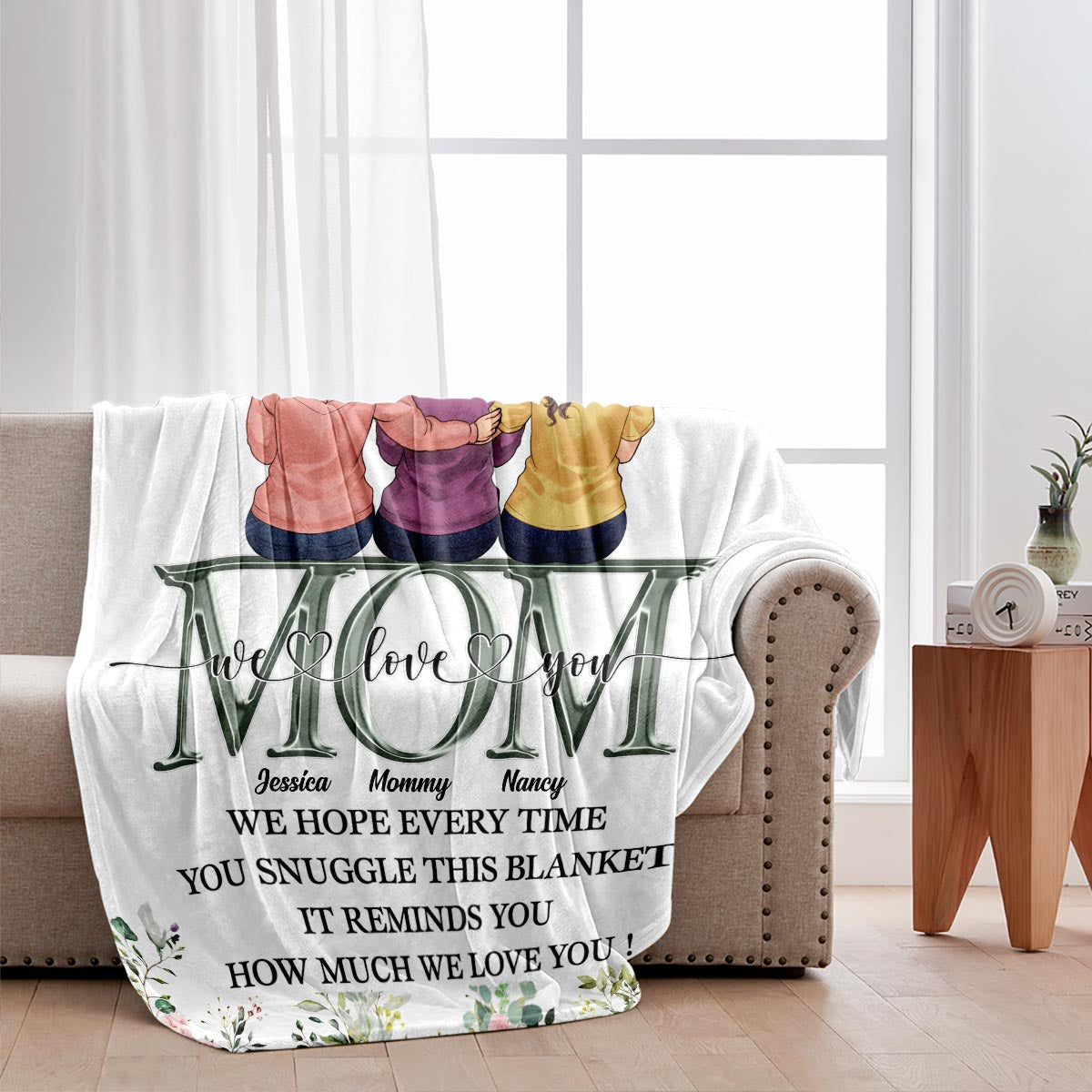 Love You Mom - Personalized Mother's Day Mother Blanket