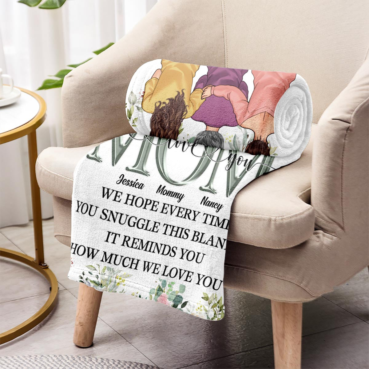 Love You Mom - Personalized Mother's Day Mother Blanket