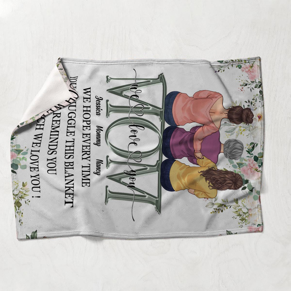 Love You Mom - Personalized Mother's Day Mother Blanket
