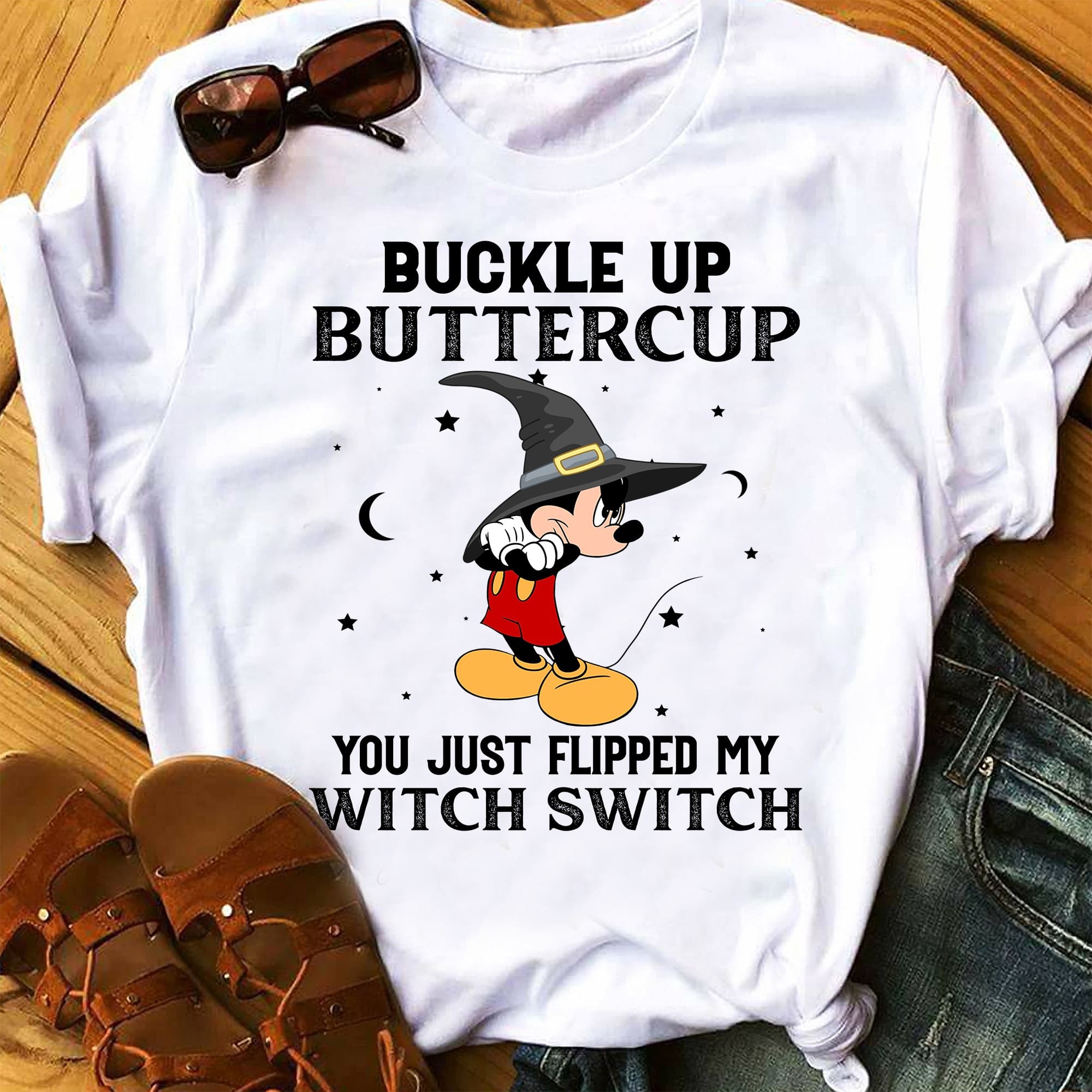 Buckle Up Buttercup You Just Flipped My Witch Switch Mouse T-shirt and Hoodie 0823