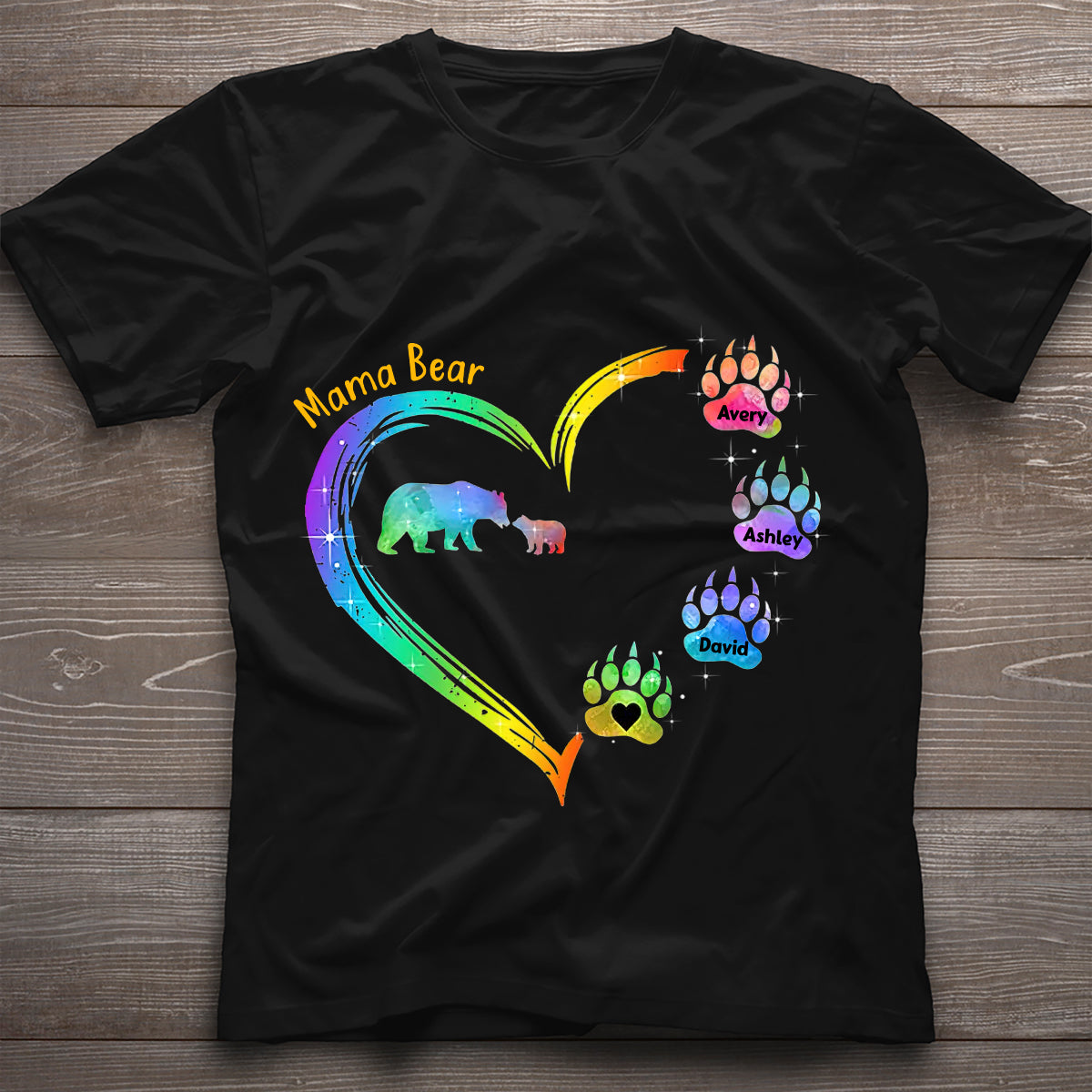 Mama Bear - Personalized Mother's Day Mother T-shirt and Hoodie