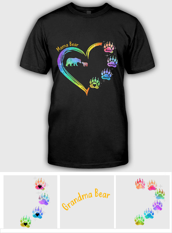 Mama Bear - Personalized Mother's Day Mother T-shirt and Hoodie