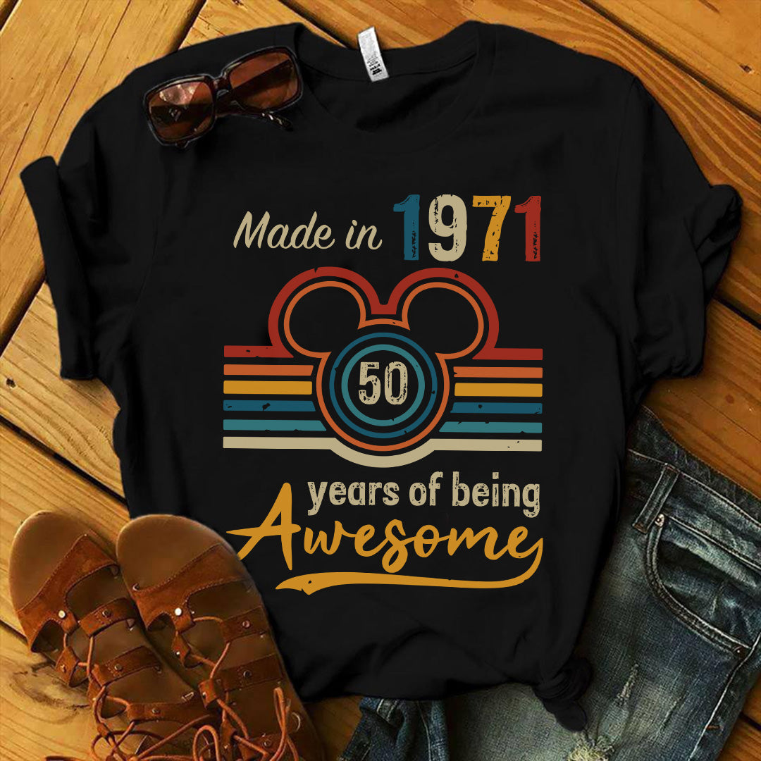 Made In 1971 Mouse T-shirt and Hoodie 0823