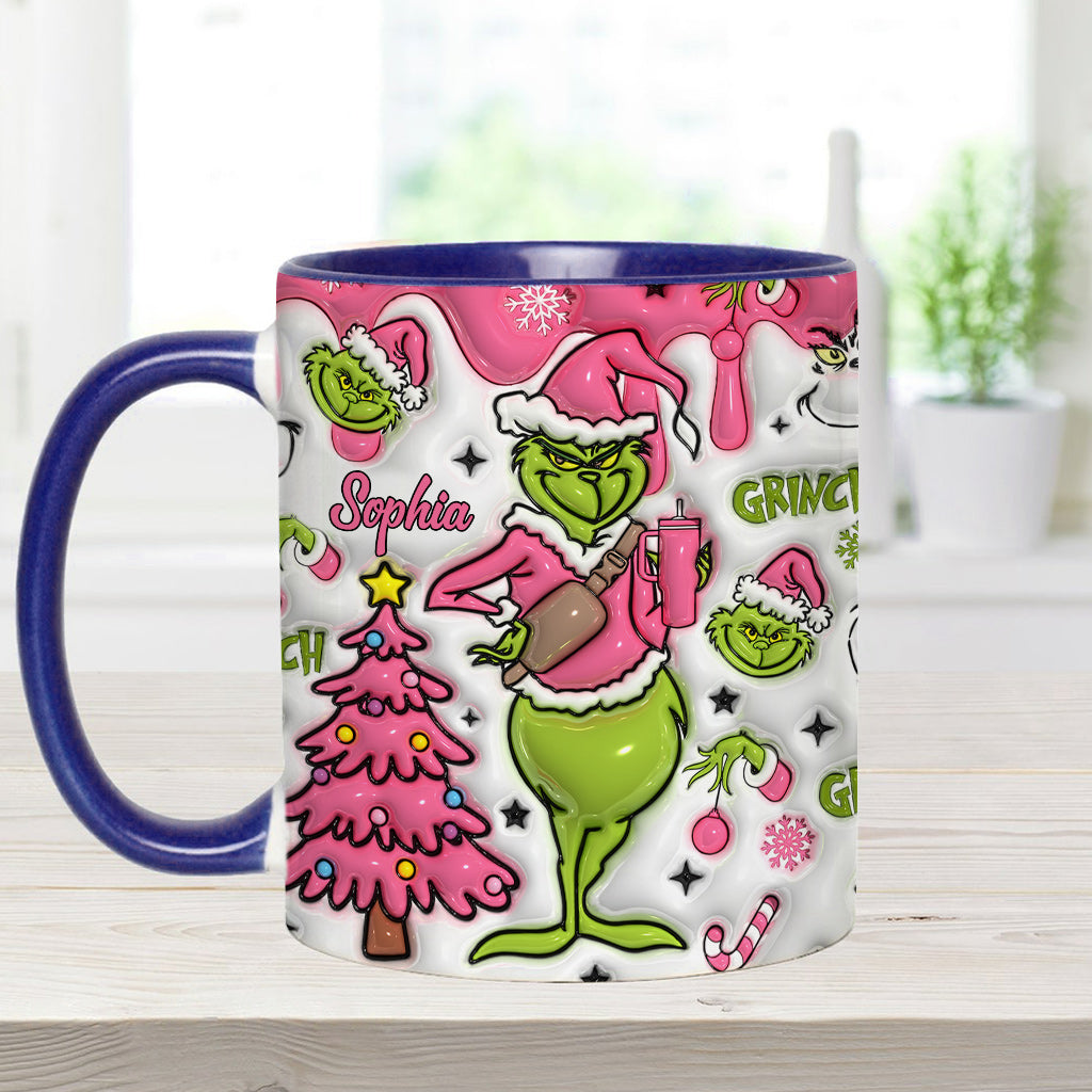 Merry Grinchmas - Personalized Stole Christmas Accent Mug