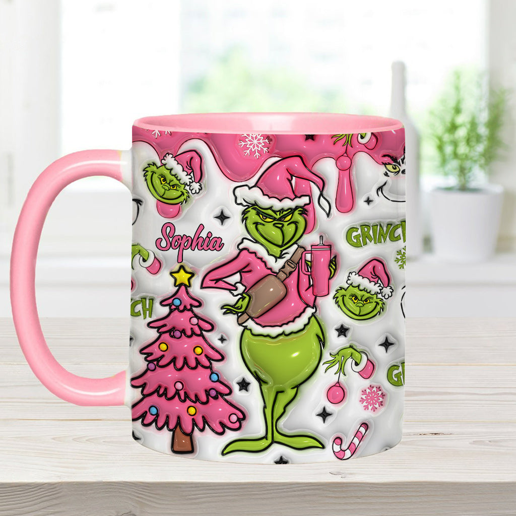 Merry Grinchmas - Personalized Stole Christmas Accent Mug