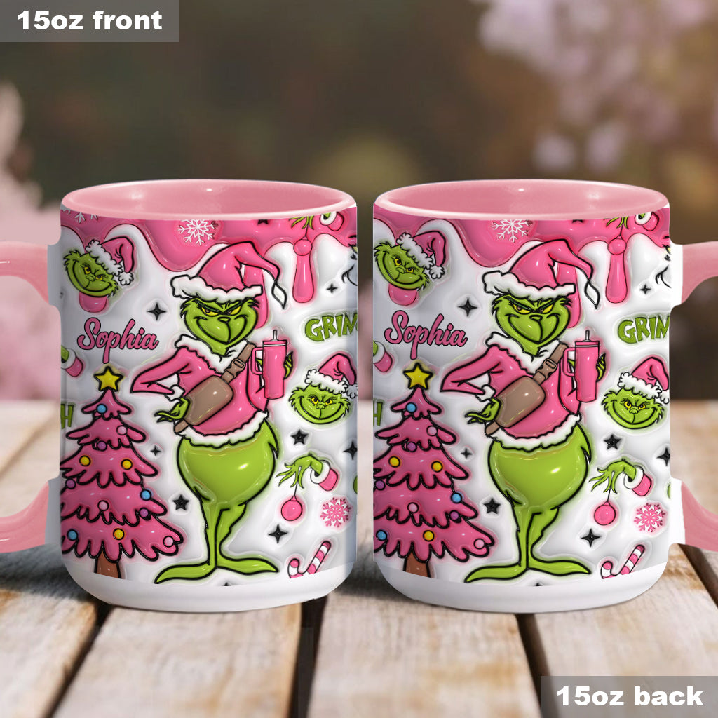 Merry Grinchmas - Personalized Stole Christmas Accent Mug