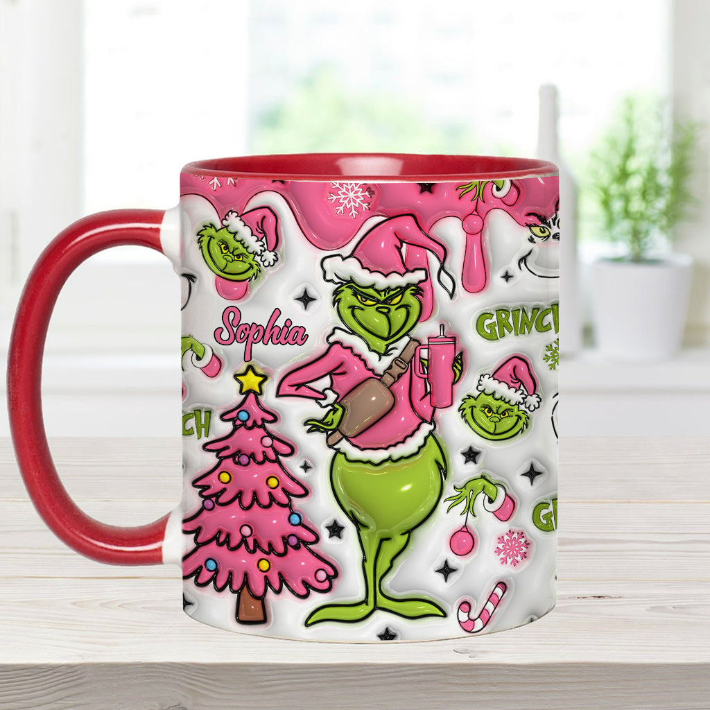 Merry Grinchmas - Personalized Stole Christmas Accent Mug