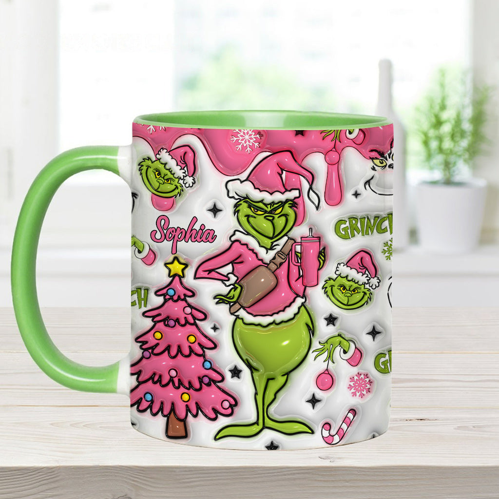 Merry Grinchmas - Personalized Stole Christmas Accent Mug