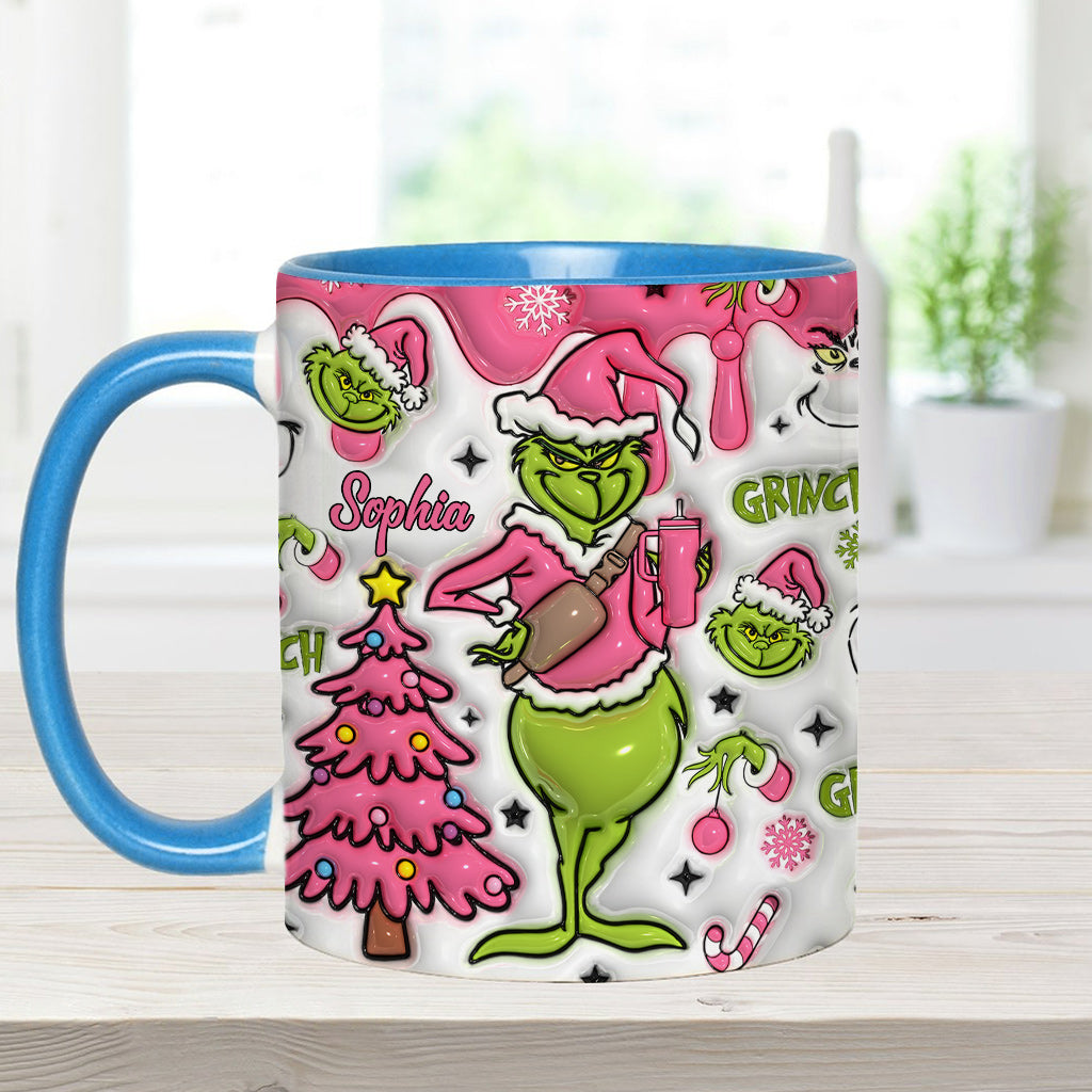 Merry Grinchmas - Personalized Stole Christmas Accent Mug