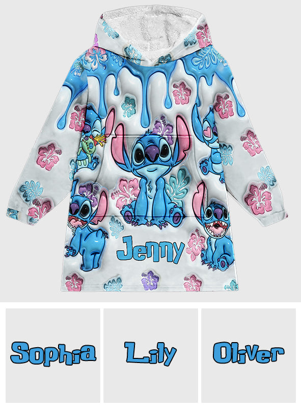 Ohana Means Family - Personalized Ohana Blanket Hoodie