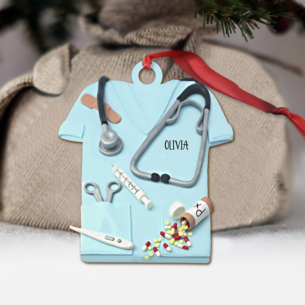 Nurse Life Christmas Is Coming - Personalized Ornament (Printed On Both Sides)