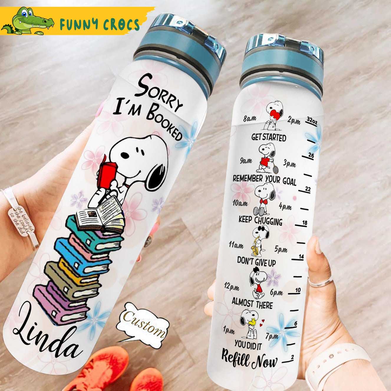 Sorry I'm Booked Personalized Water Tracker Bottle 0523