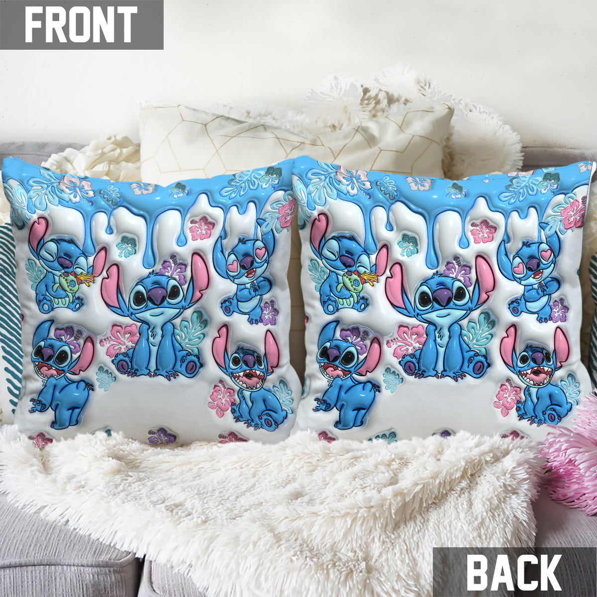 Ohana Means Family - Personalized Ohana Throw Pillow