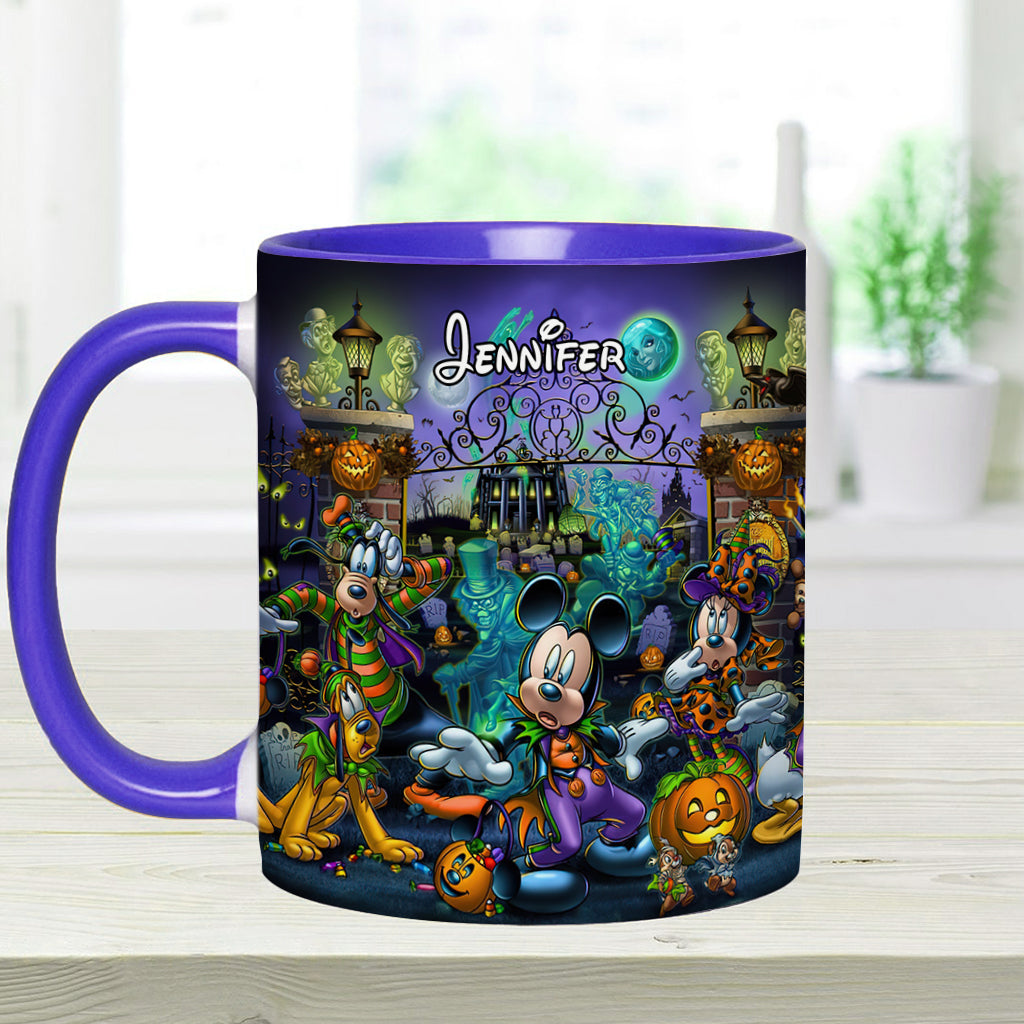 Welcome Foolish Mortals - Personalized Mouse Accent Mug