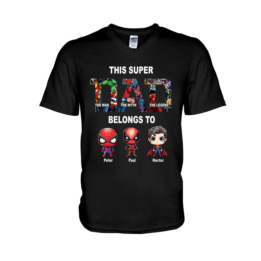 Super Dad - Personalized Father T-shirt And Hoodie