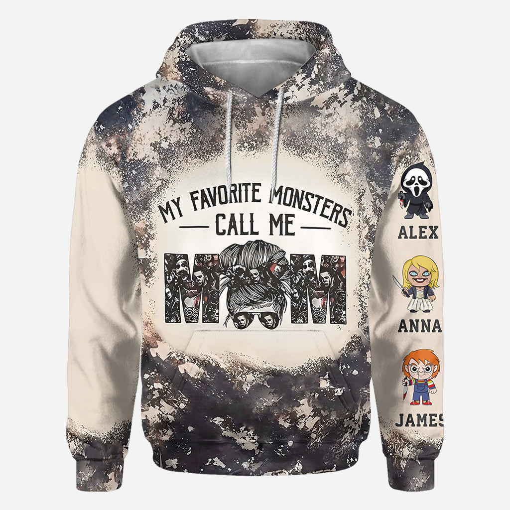 My Favorite Monsters Calls Me Monsters - Personalized Mother All Over Shirt