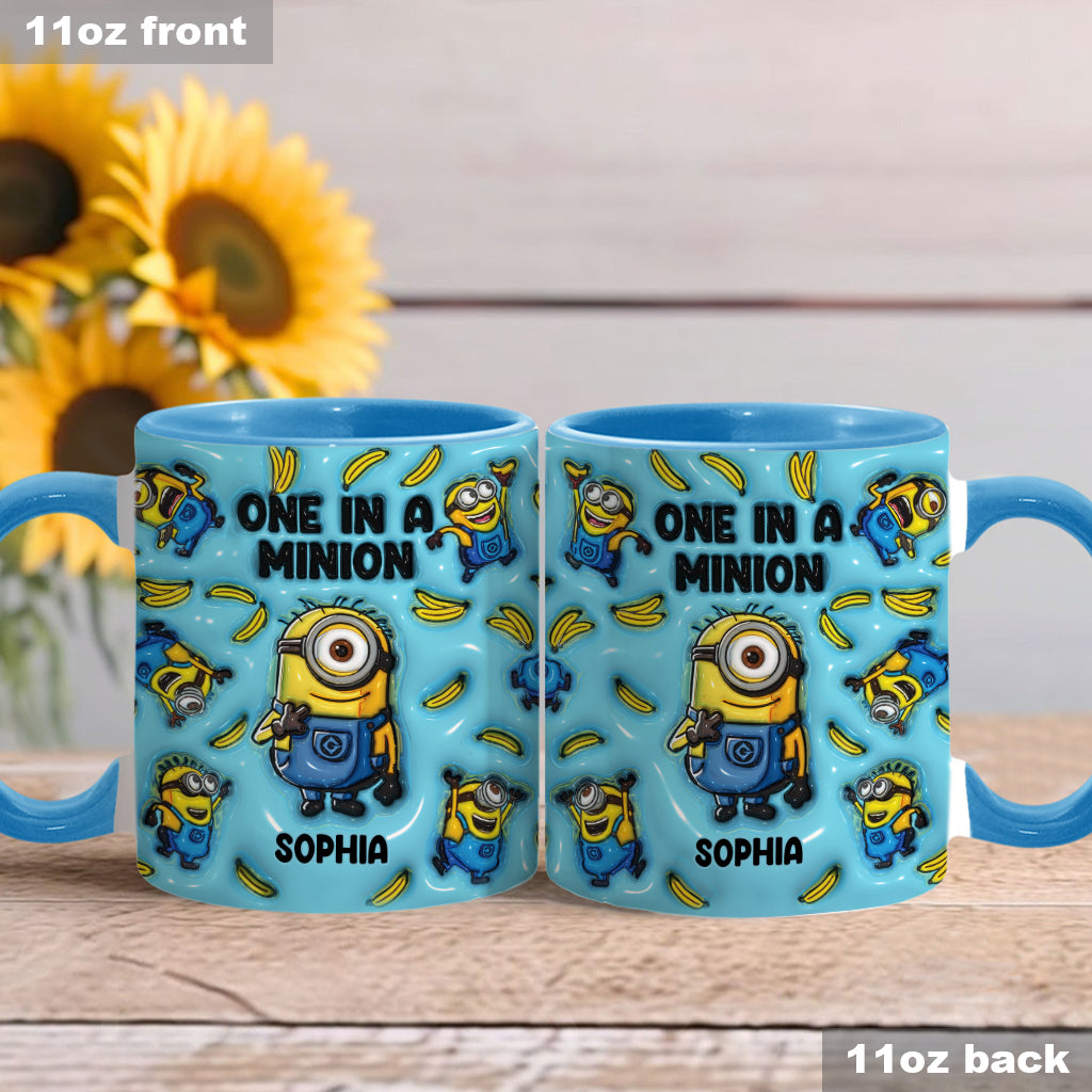 One In A Minion - Personalized Accent Mug