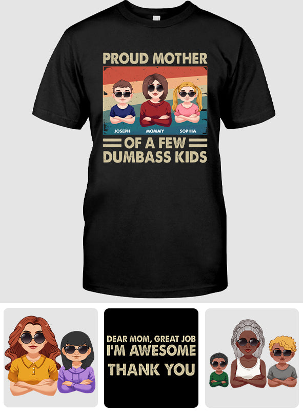 Proud Mother Of A Few Kids - Personalized Mother T-shirt And Hoodie