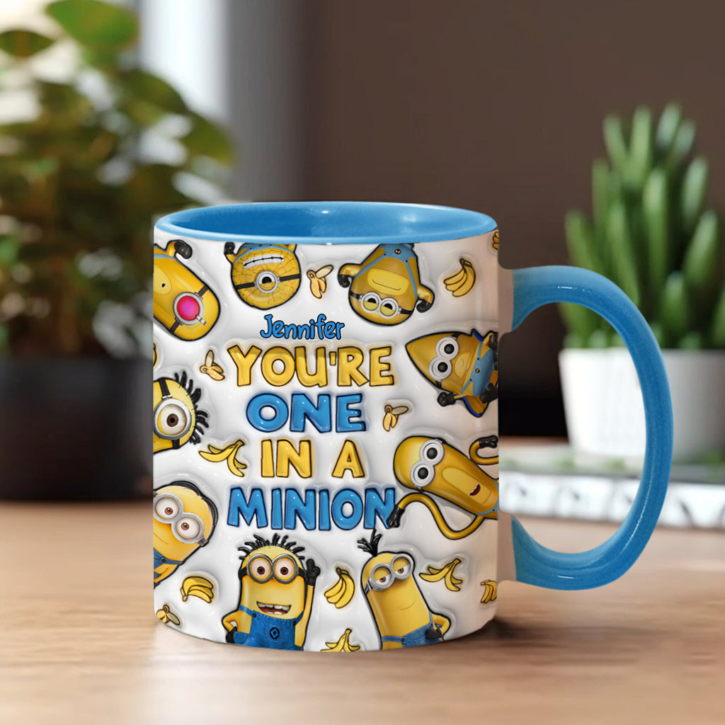 You're One In A Minion - Personalized Accent Mug