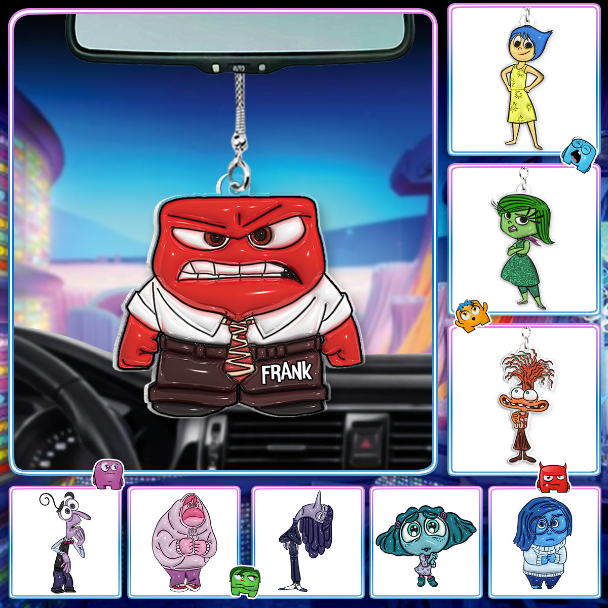 Every Emotion Is Valid - Personalized Transparent Car Ornament