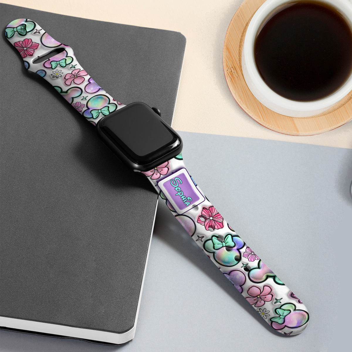 Puffy Mouse Ears - Personalized Mouse Apple Watch Band