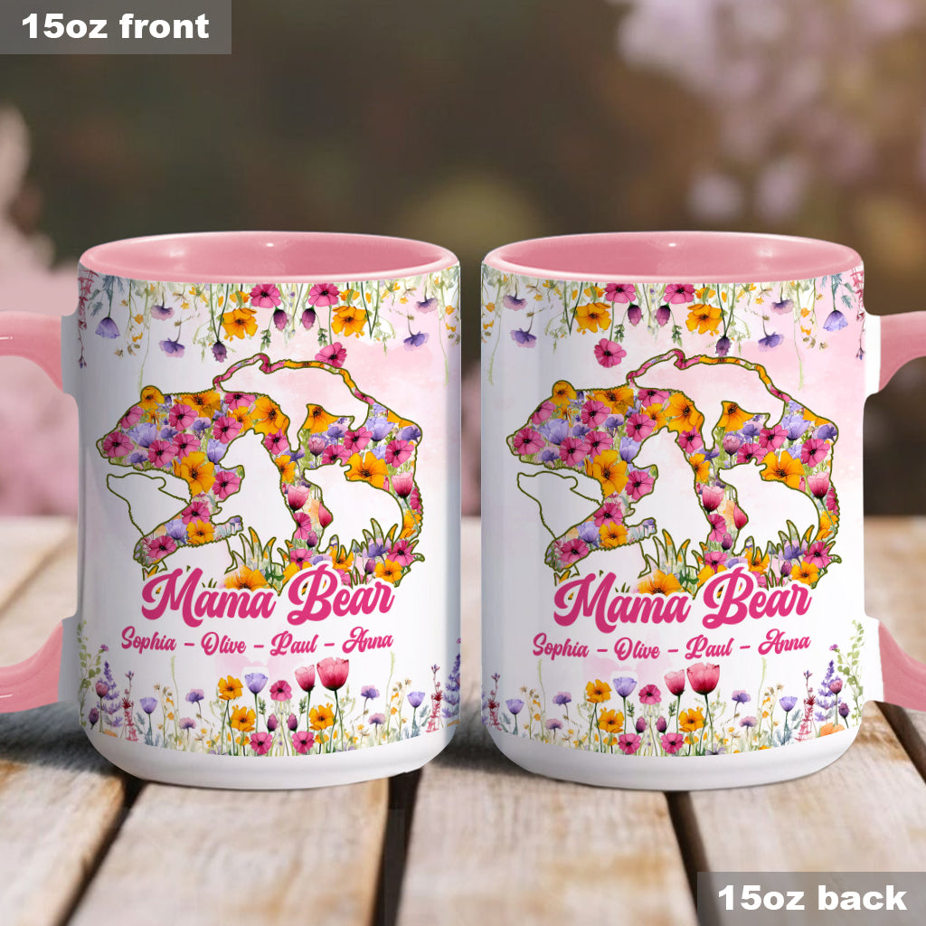 Mama Bear - Personalized Mother Accent Mug