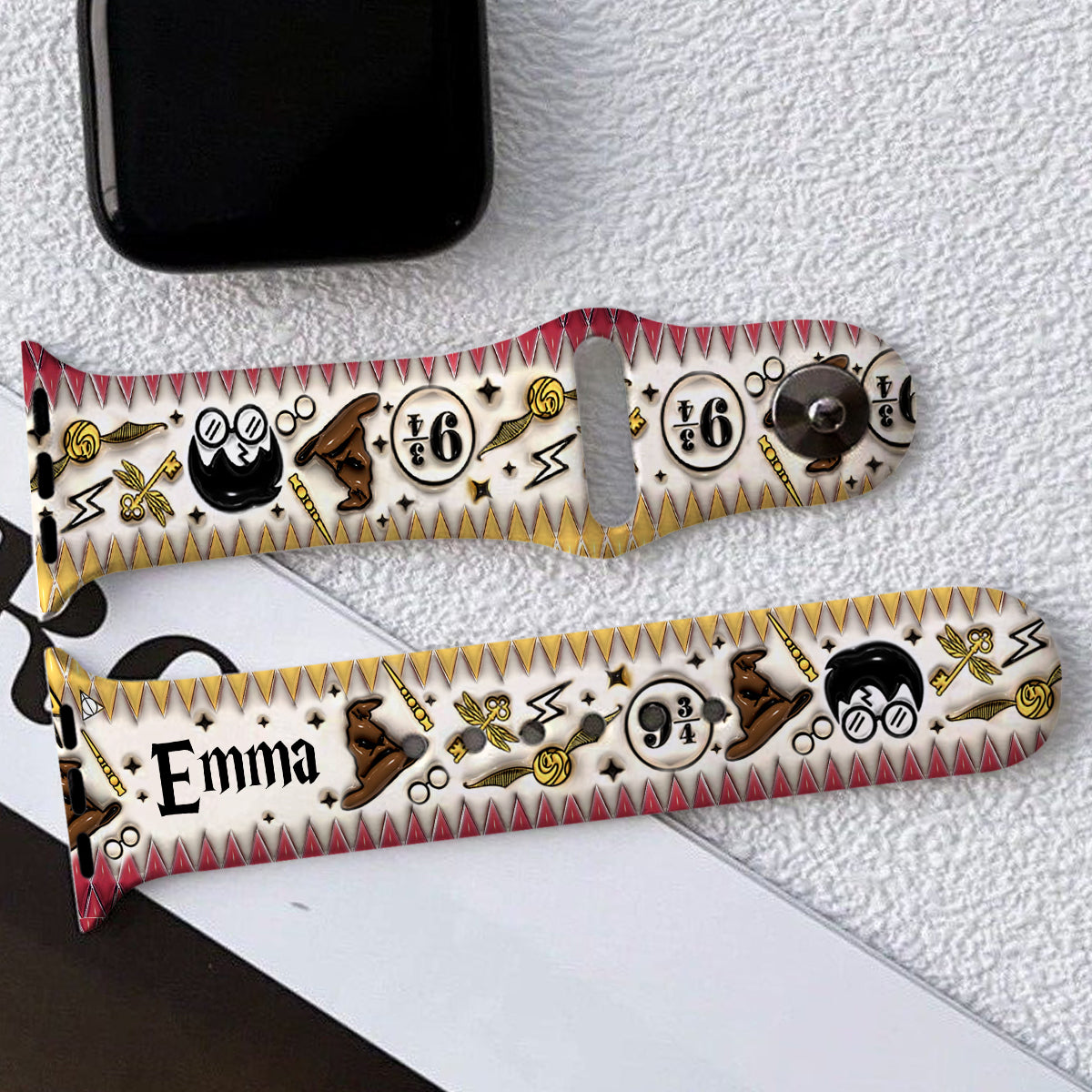 Puffy Wizard - Personalized The Magic World Apple Watch Band