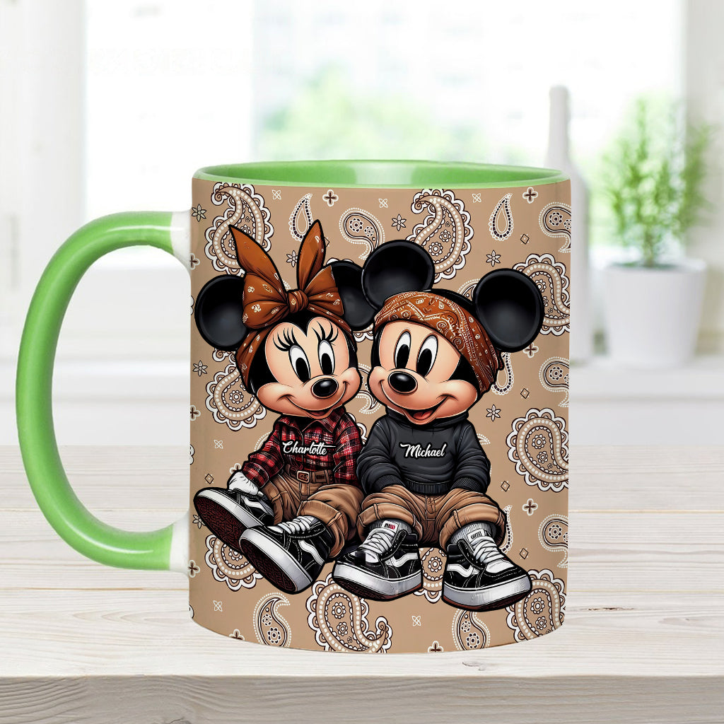 Chicano Mouse Couple - Personalized Mouse Accent Mug