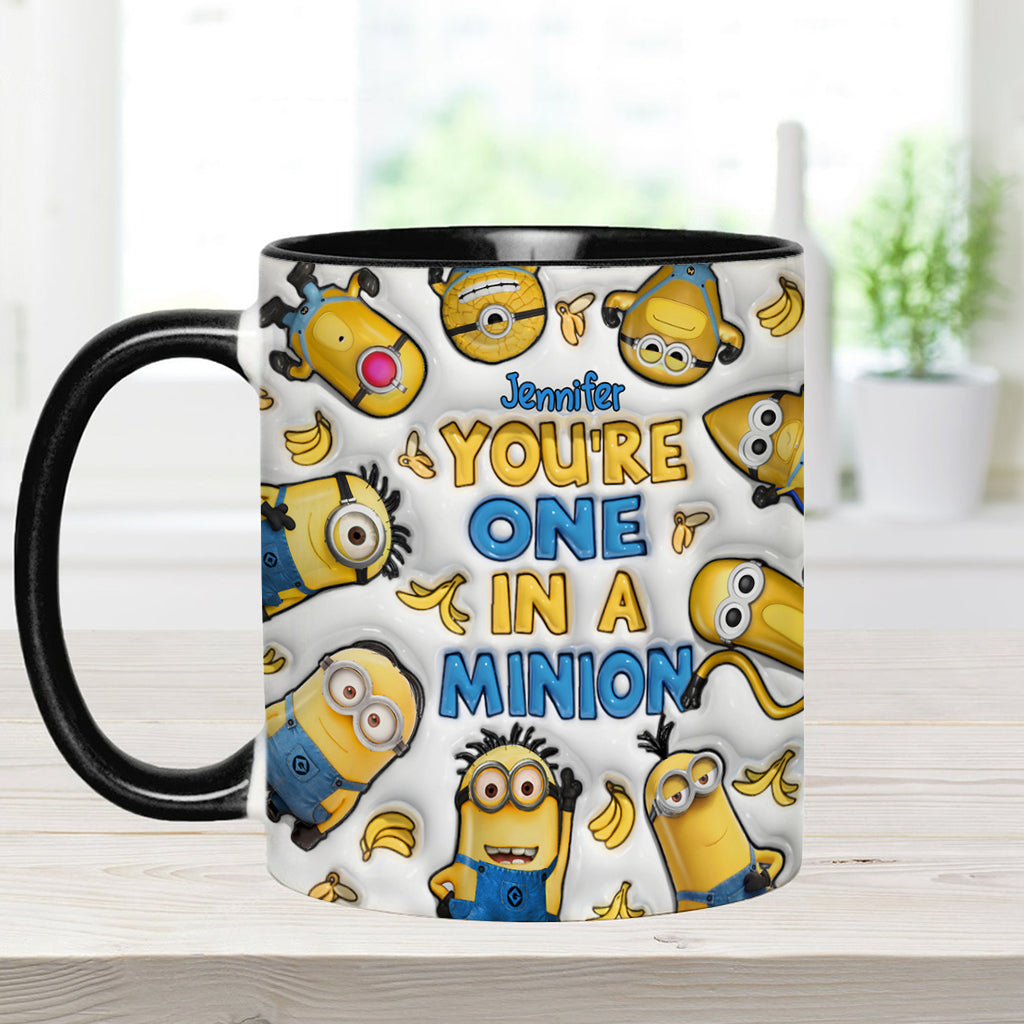 You're One In A Minion - Personalized Accent Mug