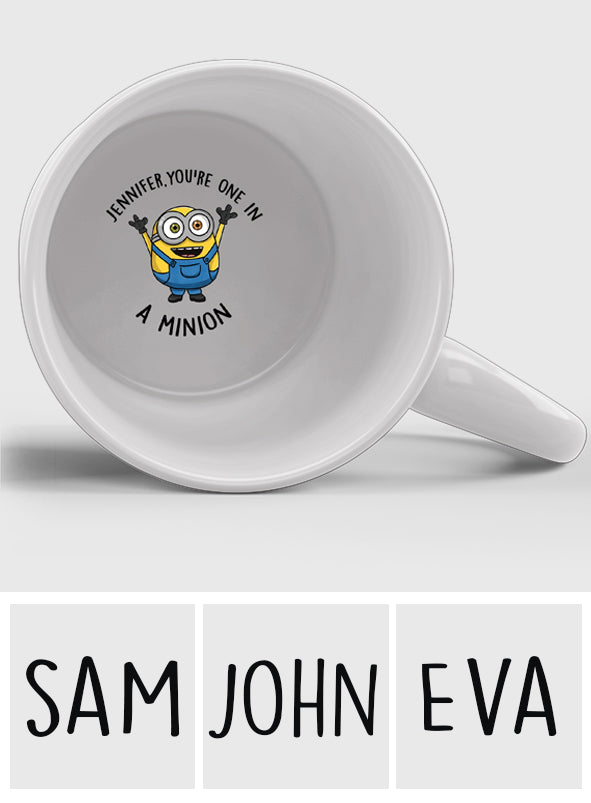 You're One in a Minion - Personalized Hidden Message Mug