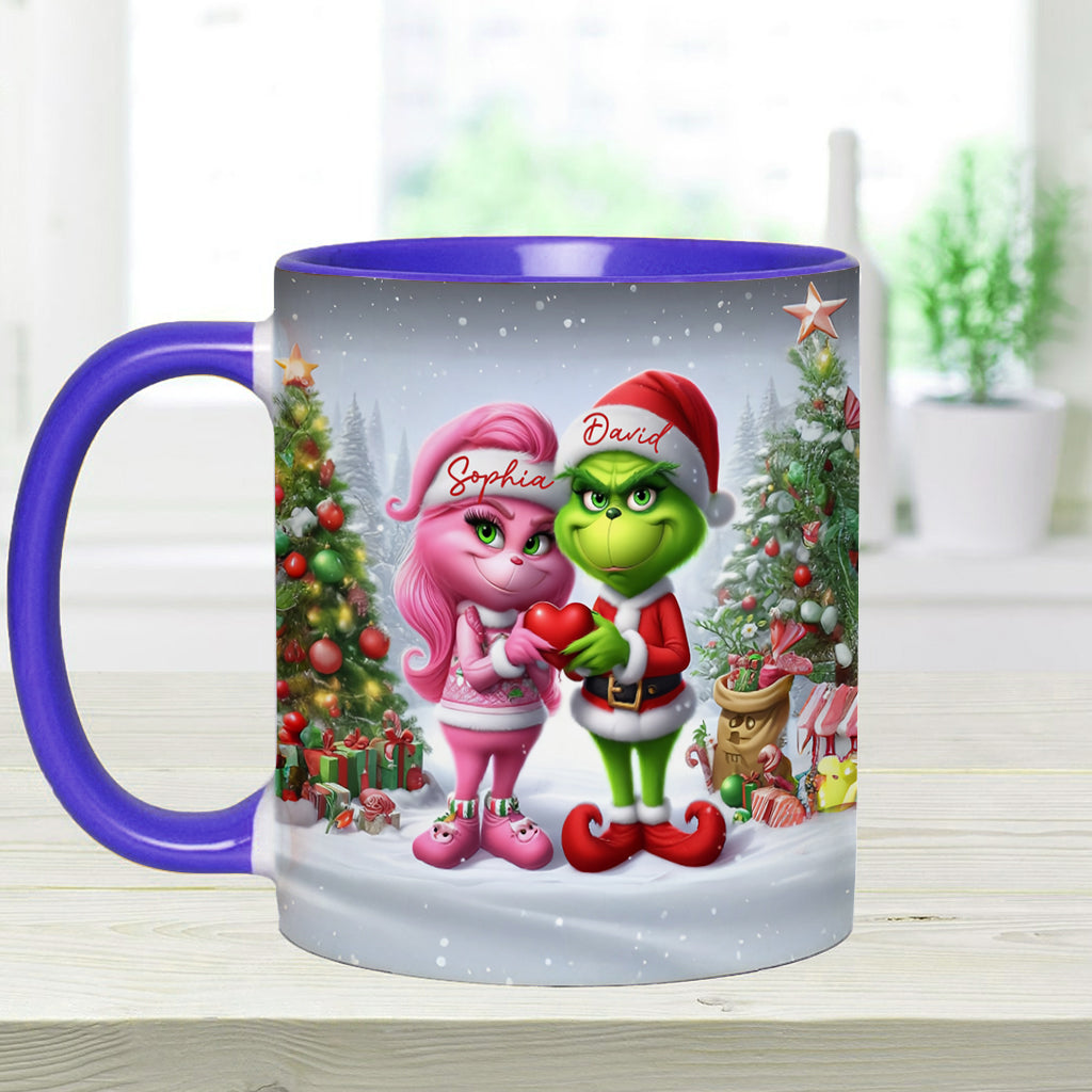 Merry Grinchmas - Personalized Stole Christmas Accent Mug