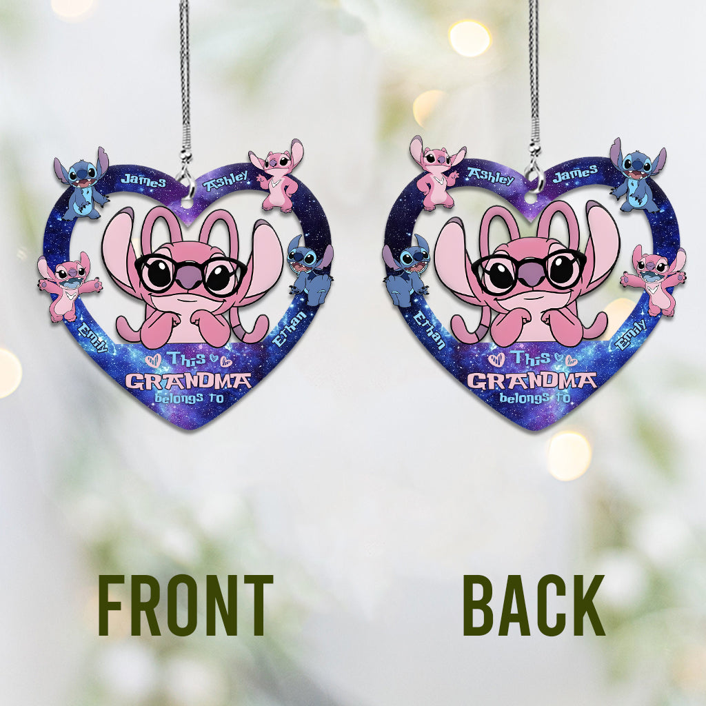 This Grandma Belongs To Custom Any Title - Personalized Ohana Car Ornament