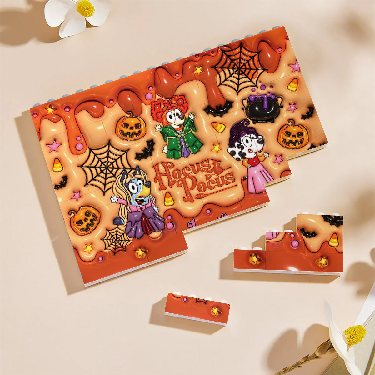 Halloween Is Coming - Personalized One-sided Horizontal Rectangle Building Brick Blocks