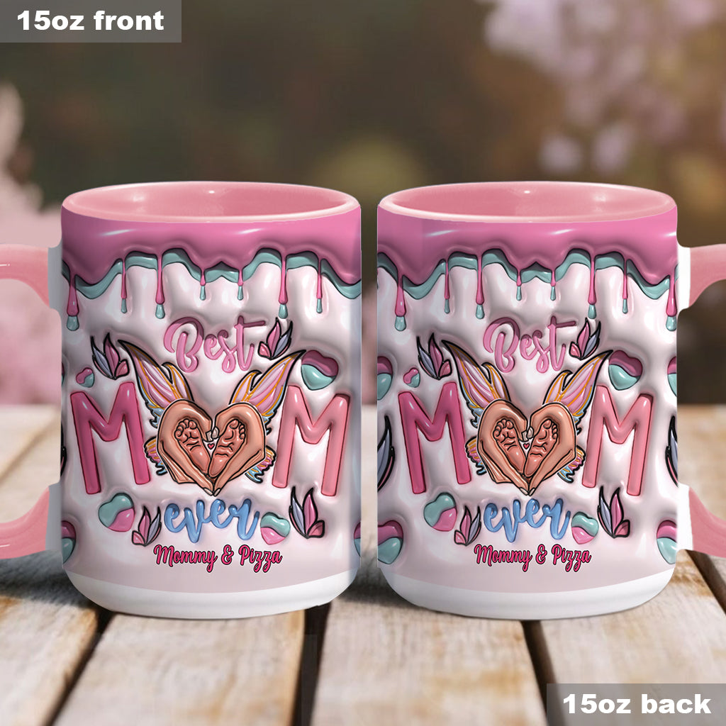 Best Mom Ever Butterfly Transformation - Personalized Mother Accent Mug
