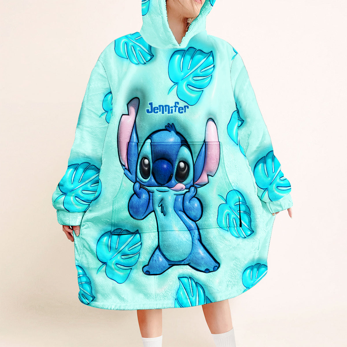 Ohana Means Family - Personalized Ohana Blanket Hoodie