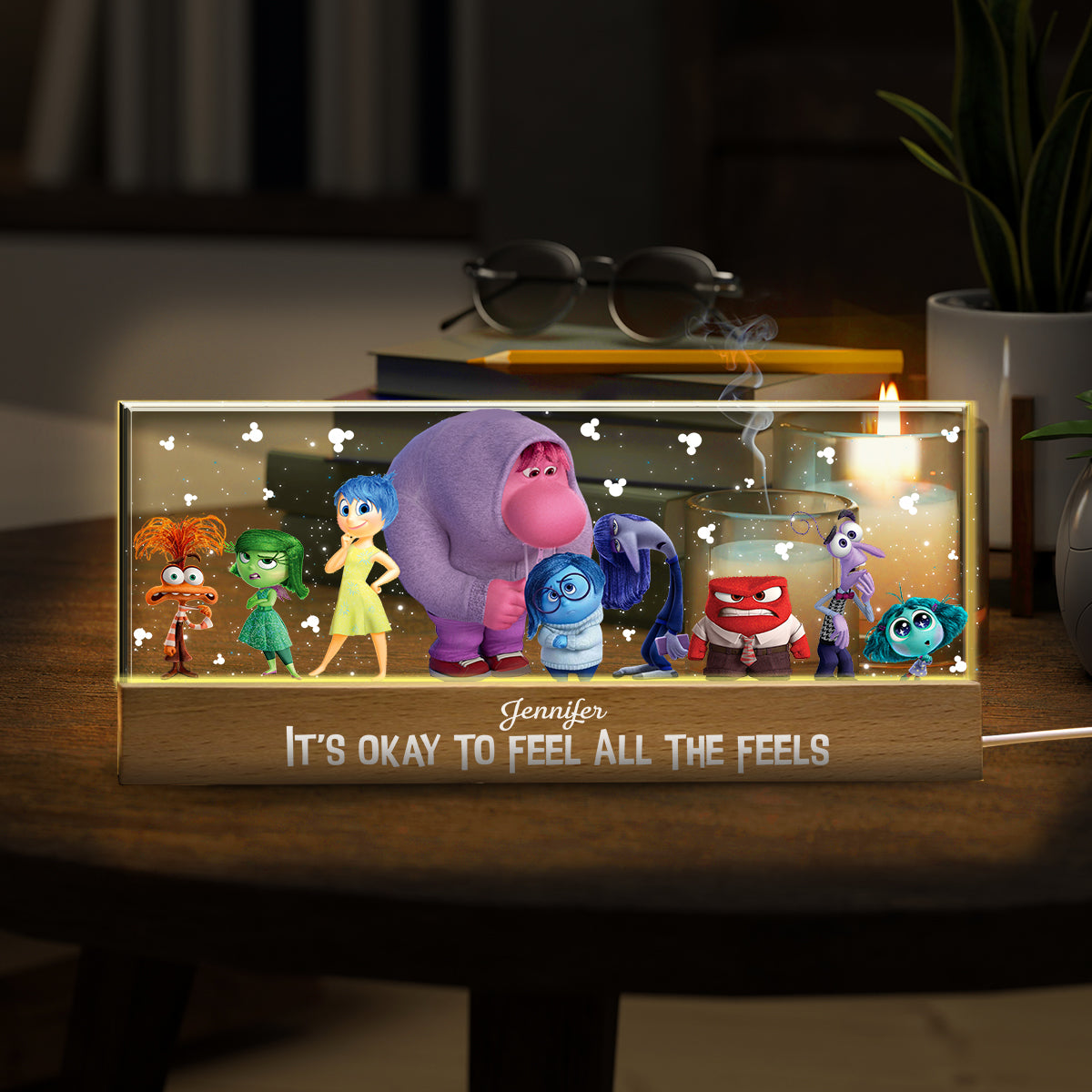 It's Okay To Feel All The Feels - Personalized Custom LED Night Light