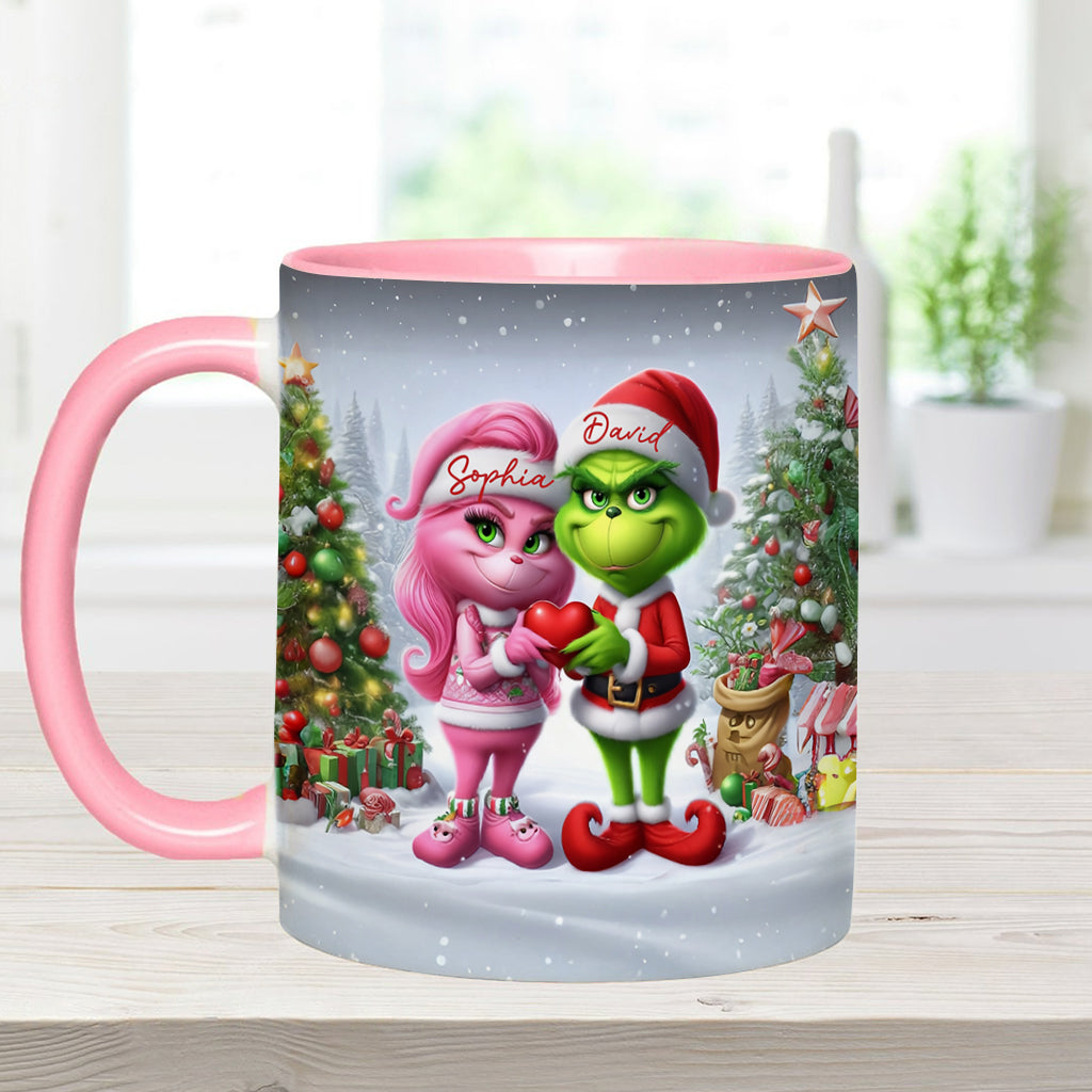 Merry Grinchmas - Personalized Stole Christmas Accent Mug