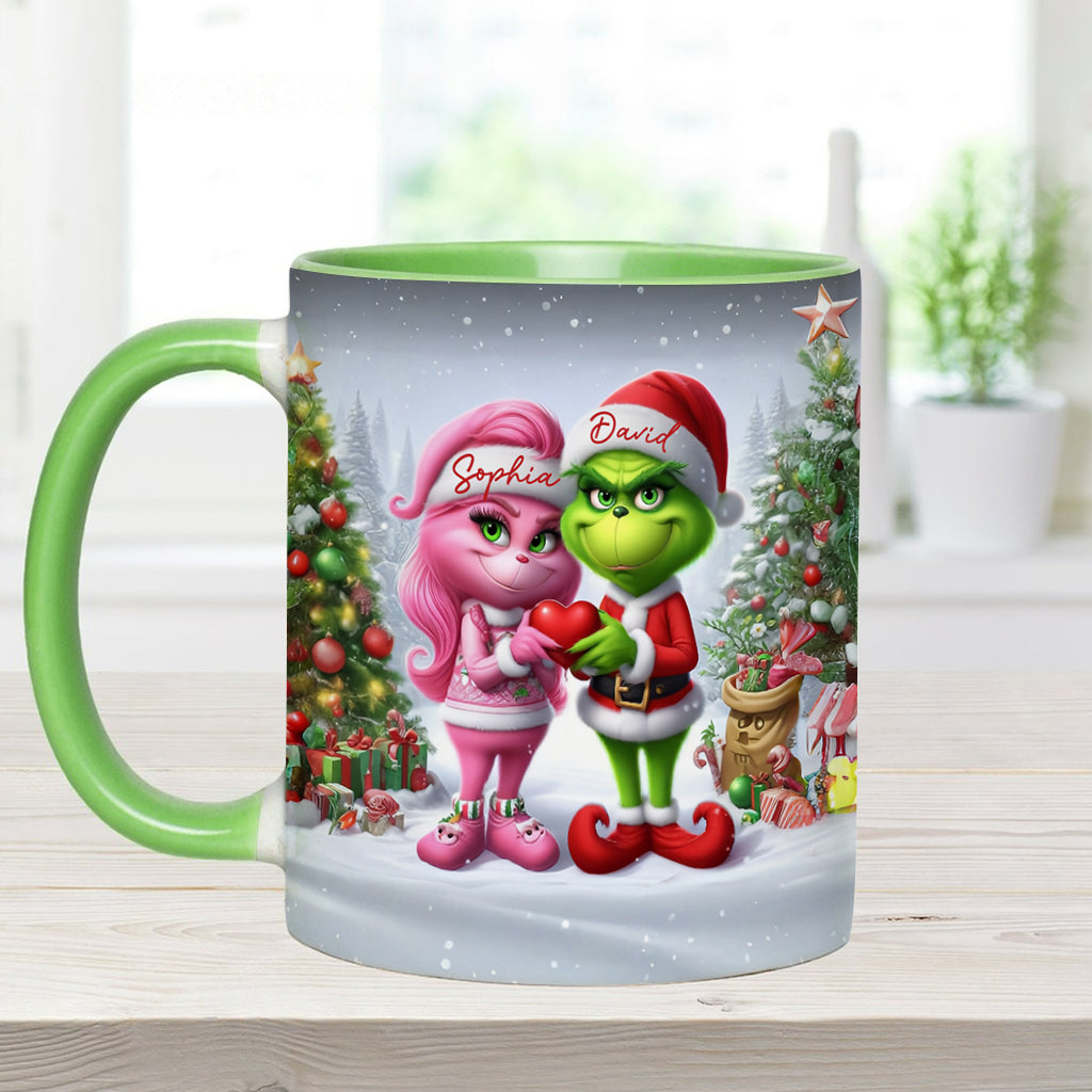 Merry Grinchmas - Personalized Stole Christmas Accent Mug