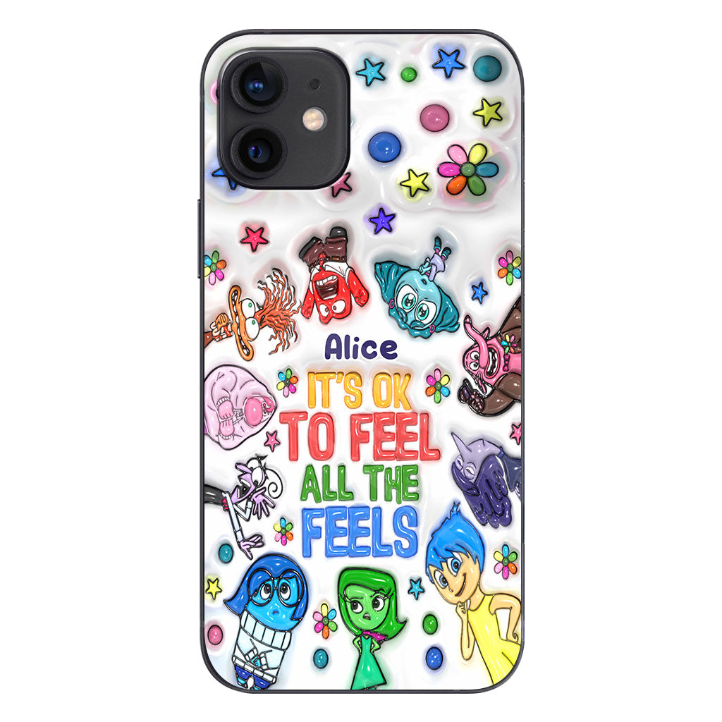 It's Ok To Feel All The Feels - Personalized Phone Case